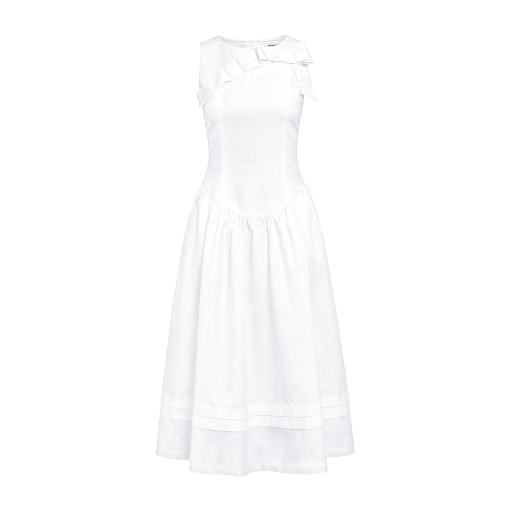 Wildberry White A-Line High-Waist Slip Dress
