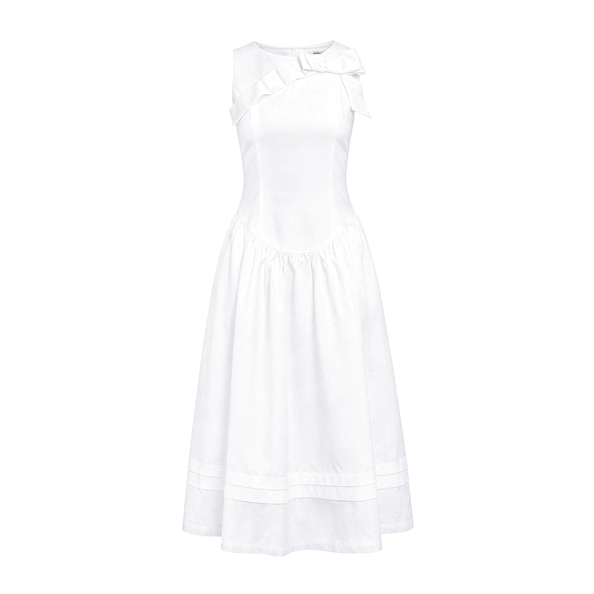 Wildberry White Princess A-Line Maxi Dress