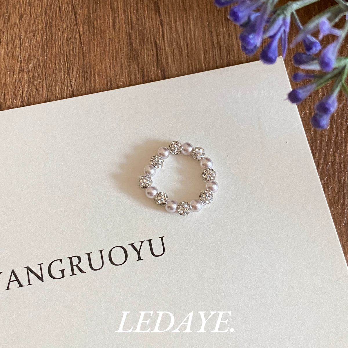 LIDAYE Pearl Double-Layer Zirconia Bracelet