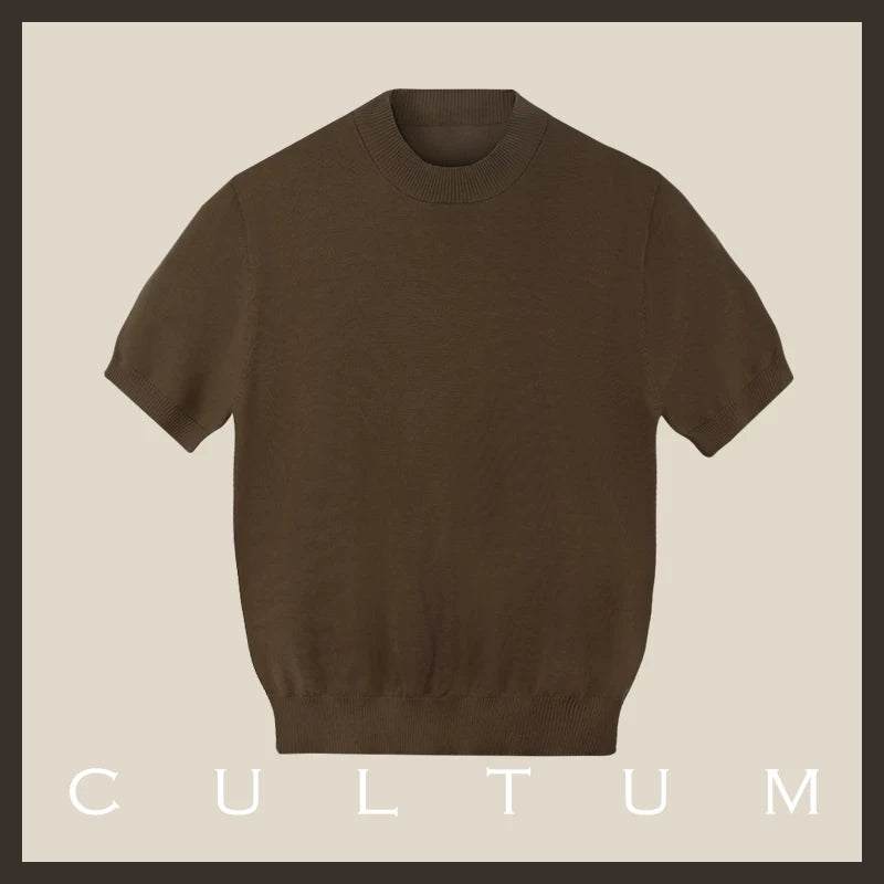 CULTUM Lightweight Breathable Casual Knit Tee