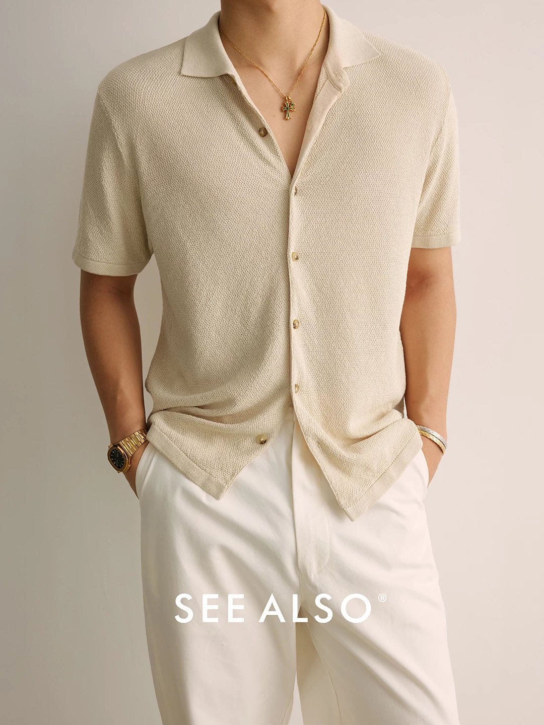 SEE ALSO Linen-Blend Breathable Relaxed Long-Sleeve Cardigan