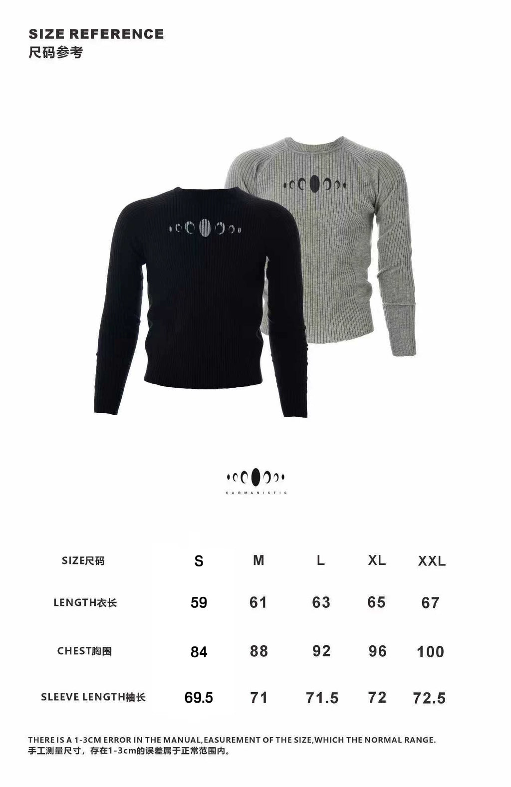 KARMANISTIC slim-fit knitted long-sleeved sweater