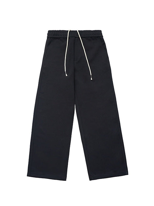 UNF Comfortable Lazy Loose Pendant Knitted Straight Scimitar Sweatpants