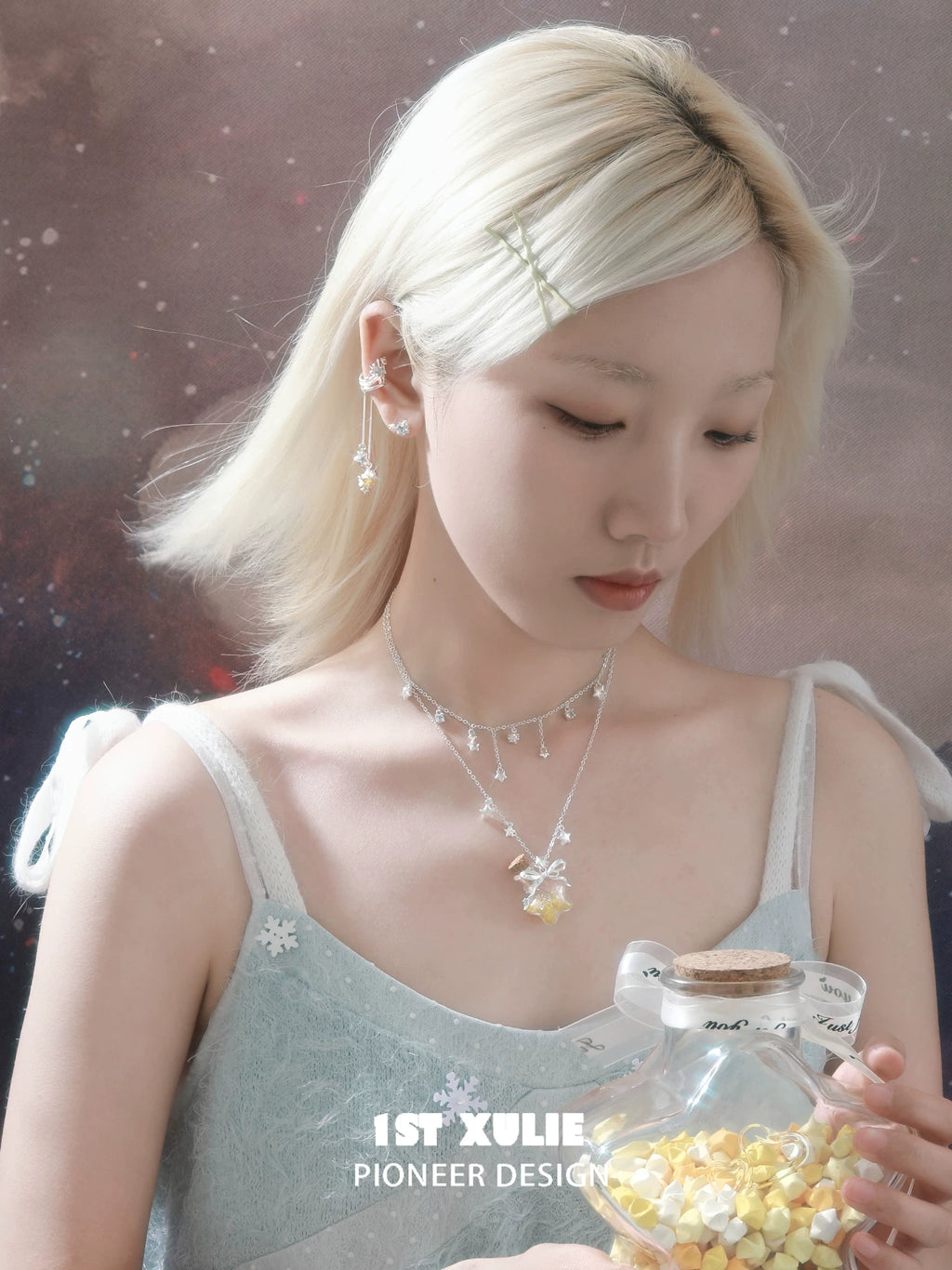1ST XULIE Star Ear Cuff Clip-On Earrings