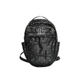 Unique blue Silver Polka Dot Drawstring Backpack - Canvas Straps