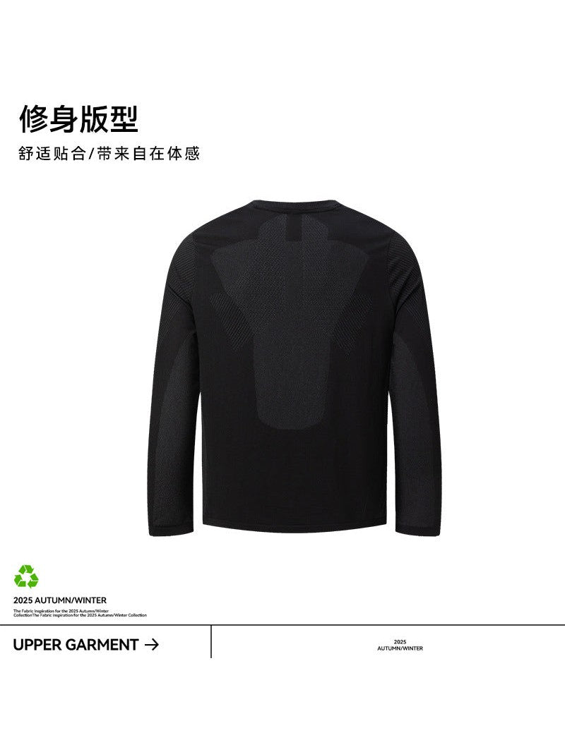 UNF Quick-Drying Slim-fit Sports Fitness Crew Neck Long Sleeve