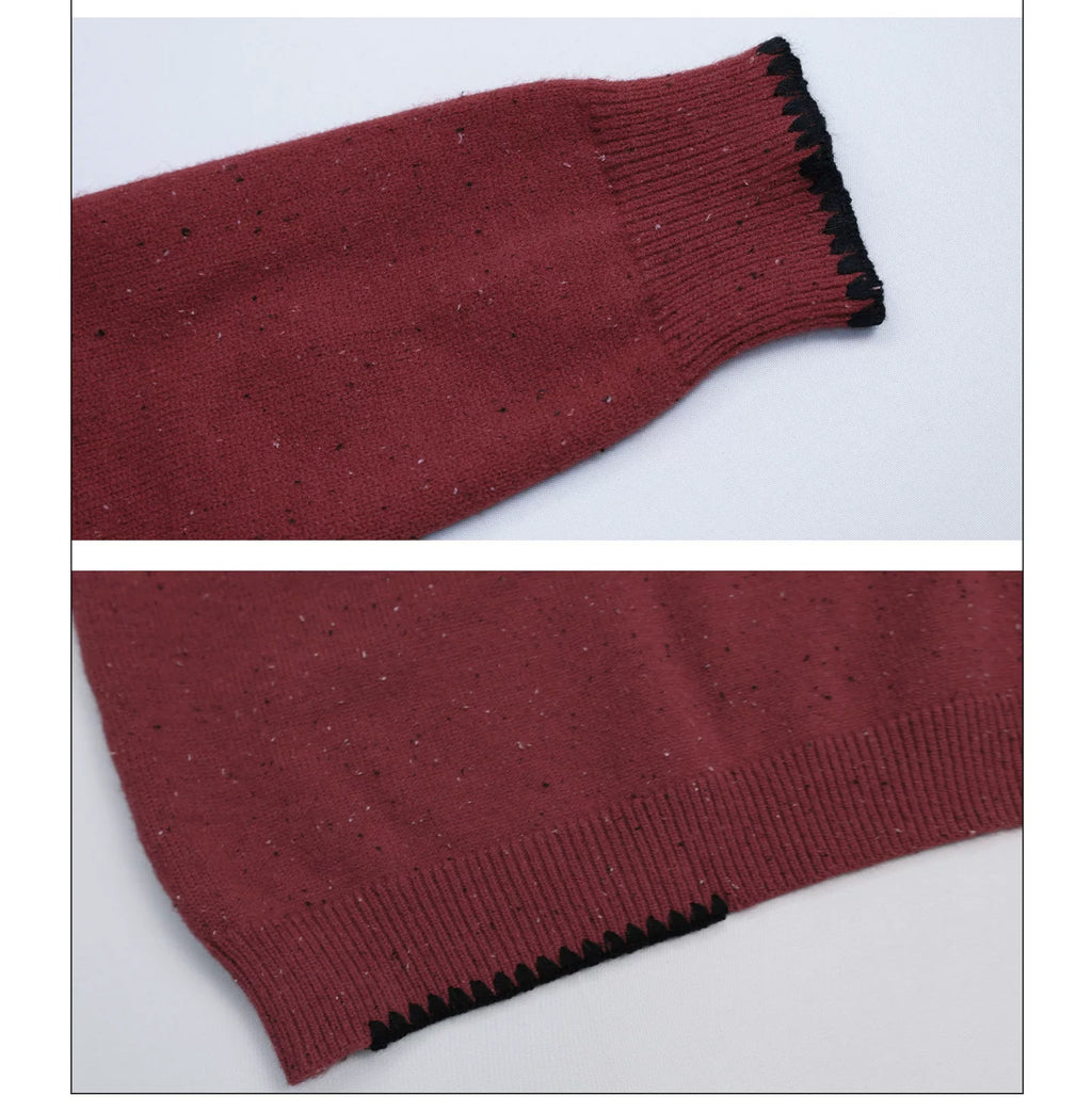 Girlyhalo Vintage Fun Jacquard Crew Neck Sweater