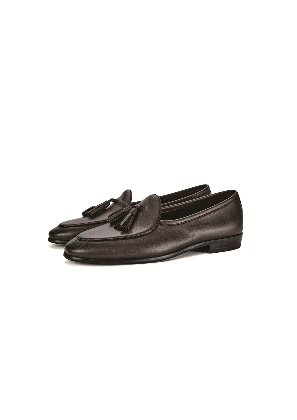TERRAKOO Leather Tassel Slip-On Loafer