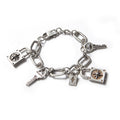 Remedy Vintage Distressed Star Key Lock Bracelet
