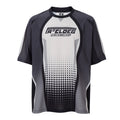 F2CE Retro Casual Splicing Printed Jersey Tee