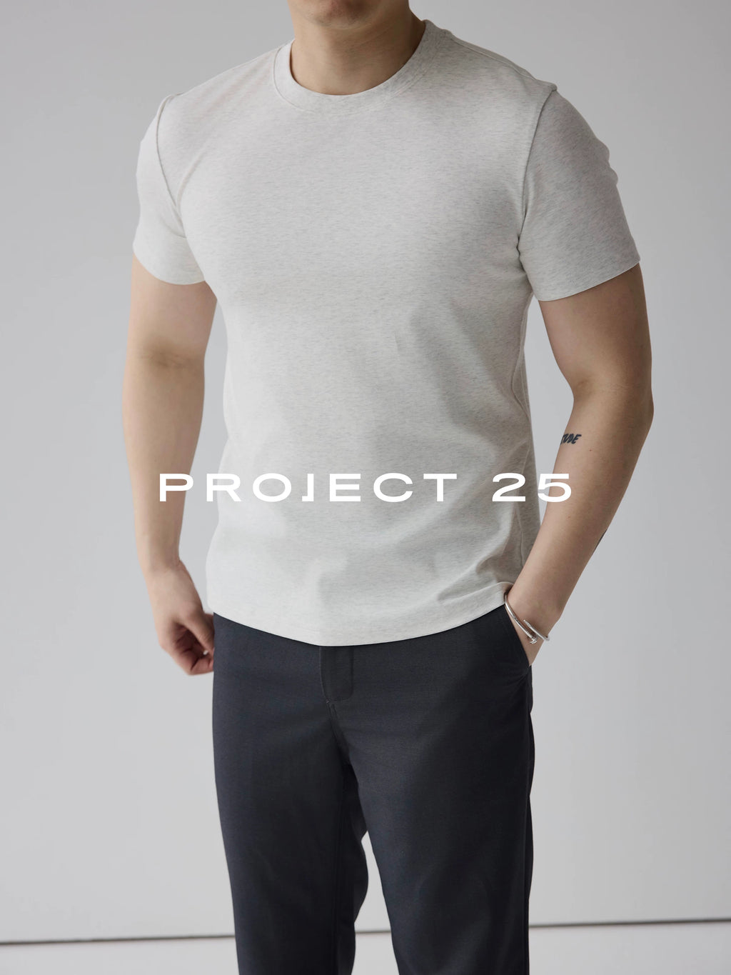 PROJECT 25 Cool-Touch Fitted Cropped Tee