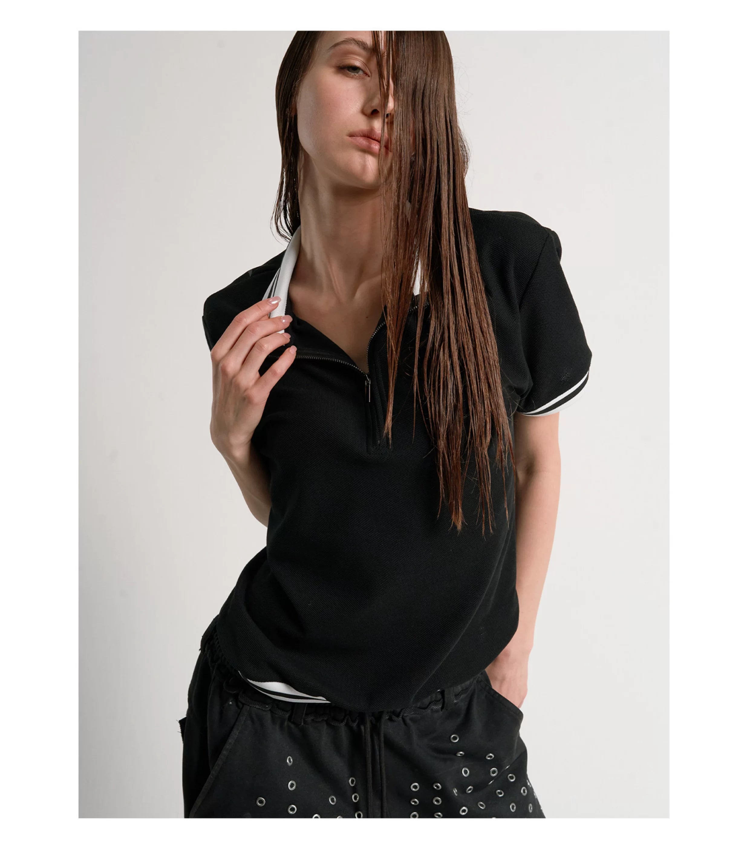 No E Mosen Digitally Printed Turtleneck Tee