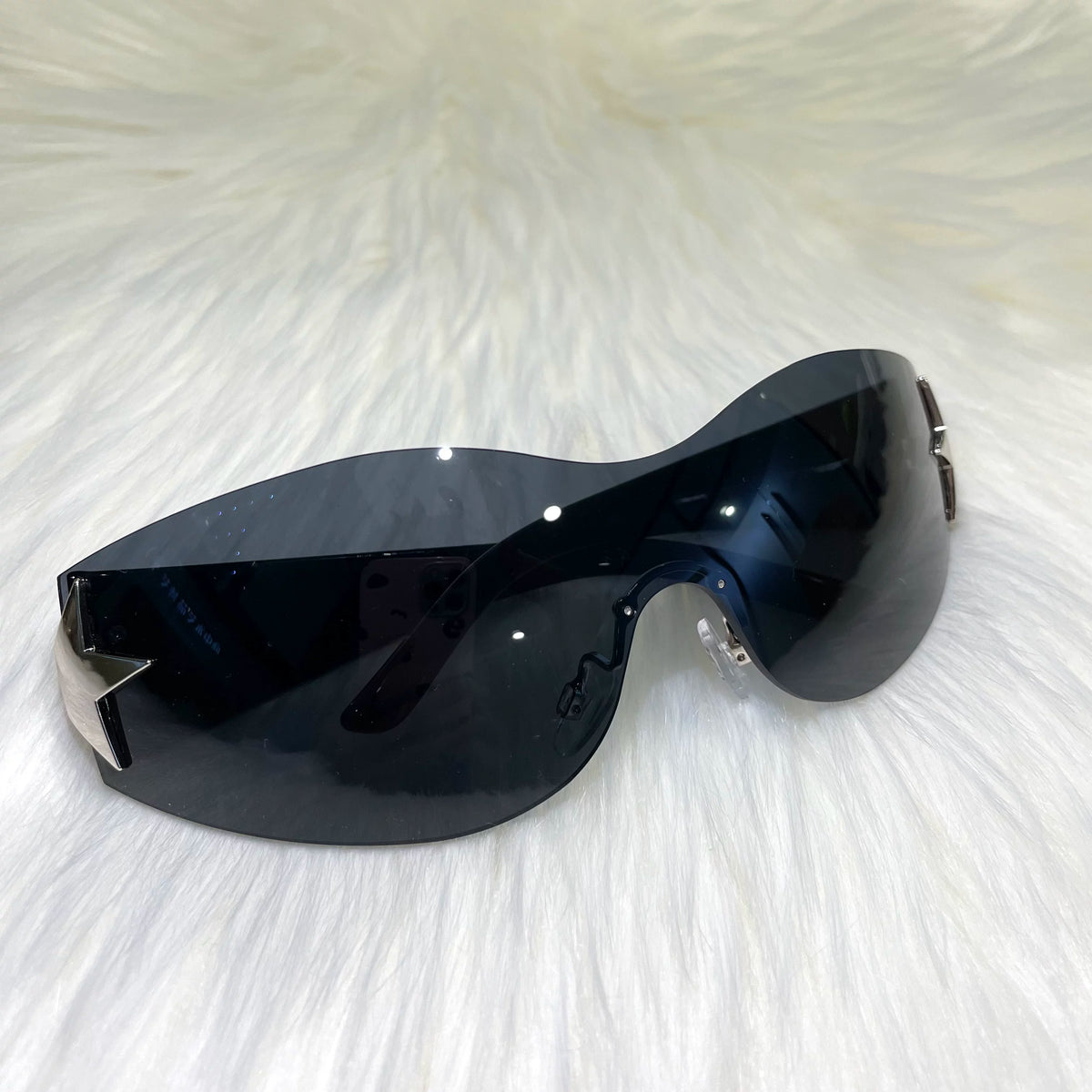 Salty gummy Y2K Retro Rimless Punk Sunglasses