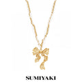SUMIYAKI Lace Bow Pendant Necklace