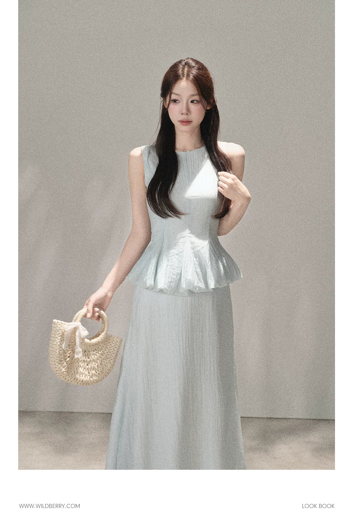 Wildberry Fake Two Sleeveless Dress