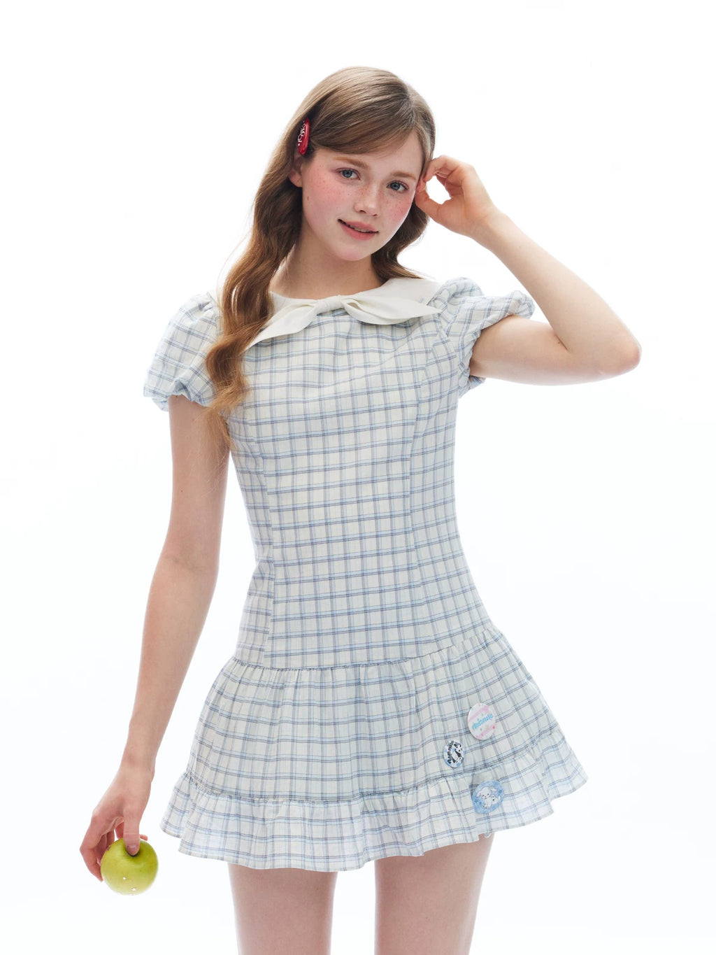 MASOOMAKE Academy Plaid A-Line Mini Dress