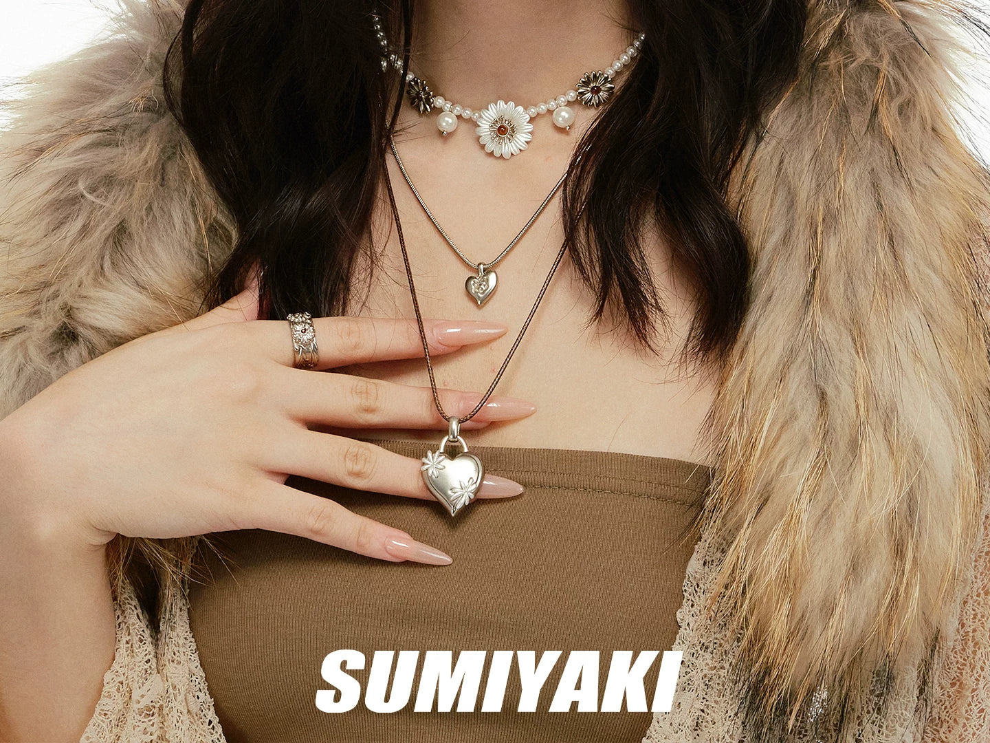 SUMIYAKI Multi-layered Love Necklace