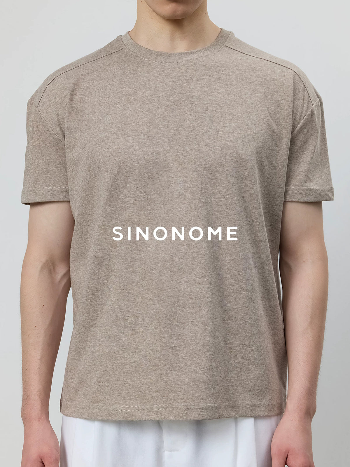 SINONOME 250g Anti-Bacterial Relaxed Crew Neck Tee