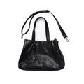 LR MADE Dark Suede Shoulder Tote Bag