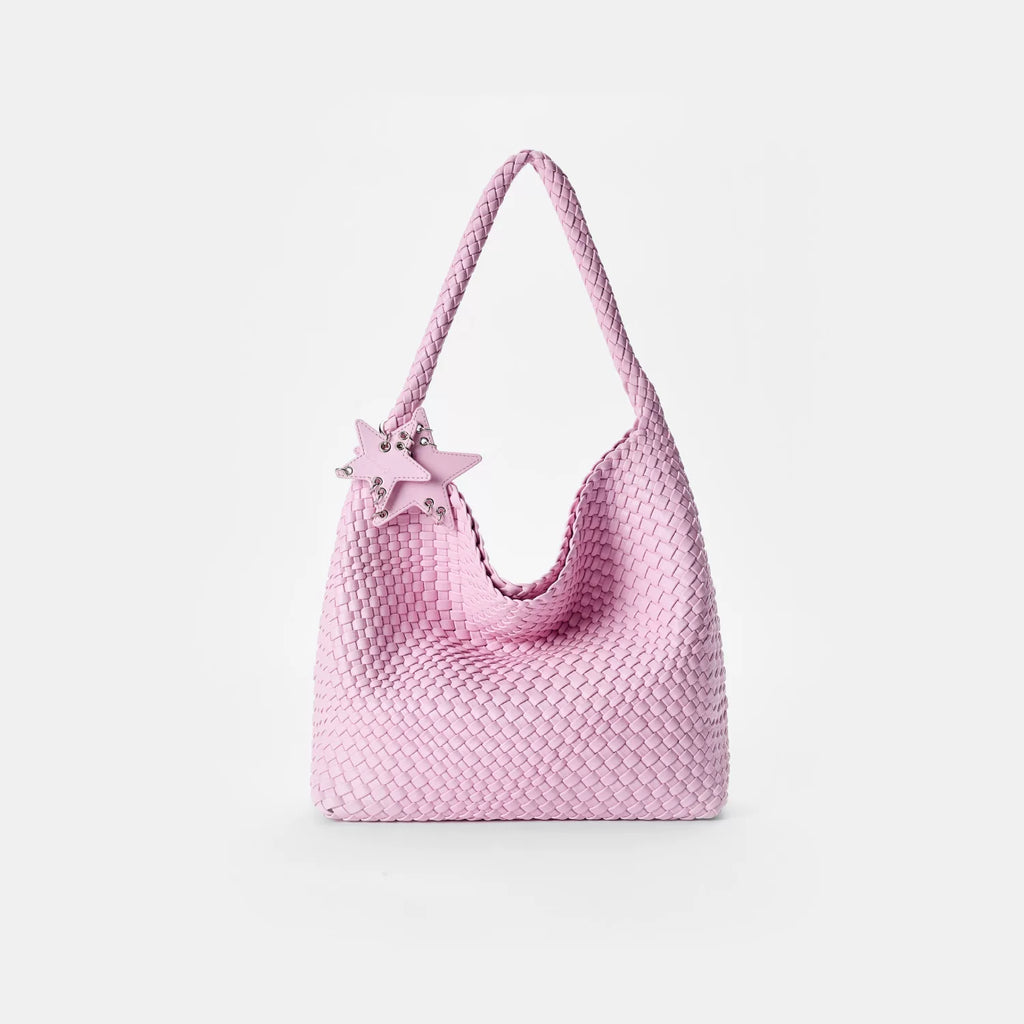 ECODAY Woven Faux Leather Tote