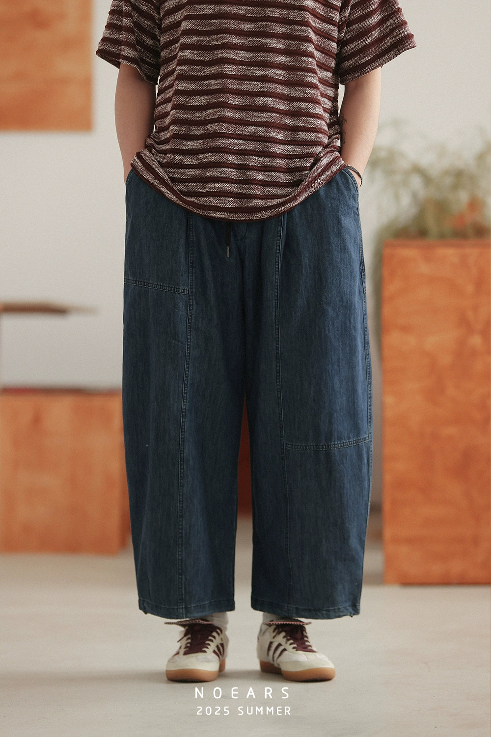 NOEARS Baggy Wide-leg Jeans