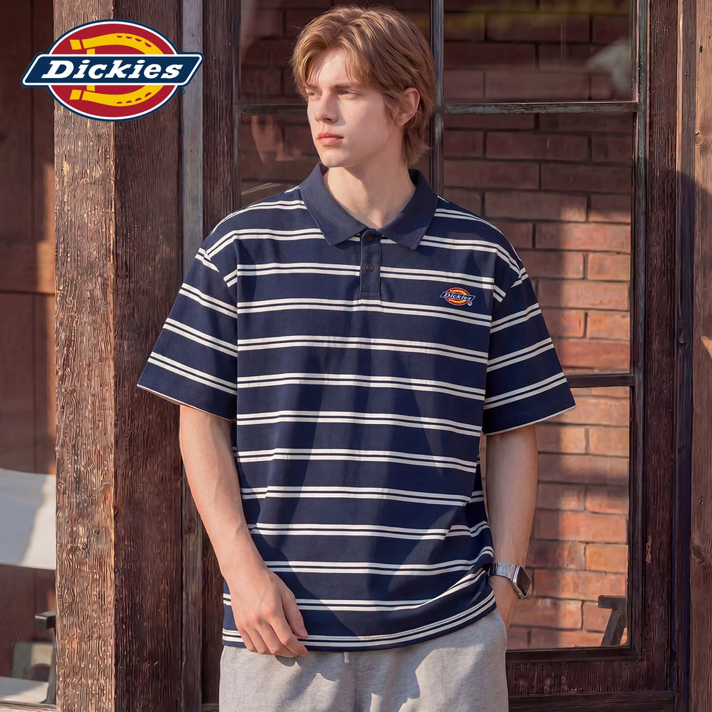 Dickies Logo Print Breathable Loose Polo Shirt
