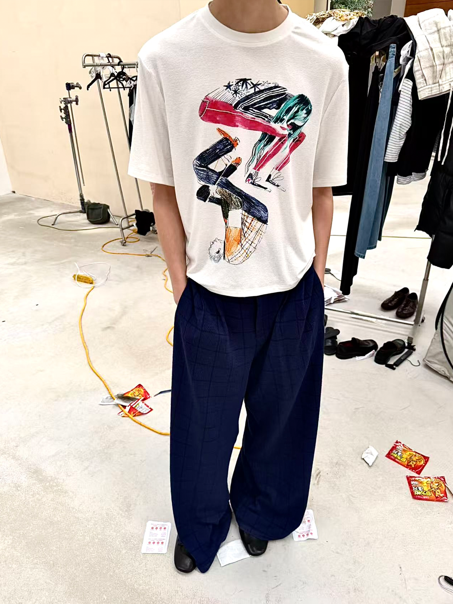 JCAESAR Comfortable Digital Direct Injection Casual Tee