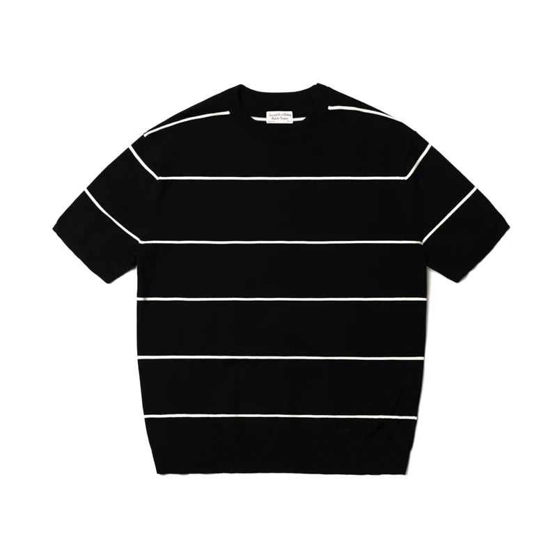 SUPERTOFU Striped 100% Cotton Breathable Regular Fit Tee