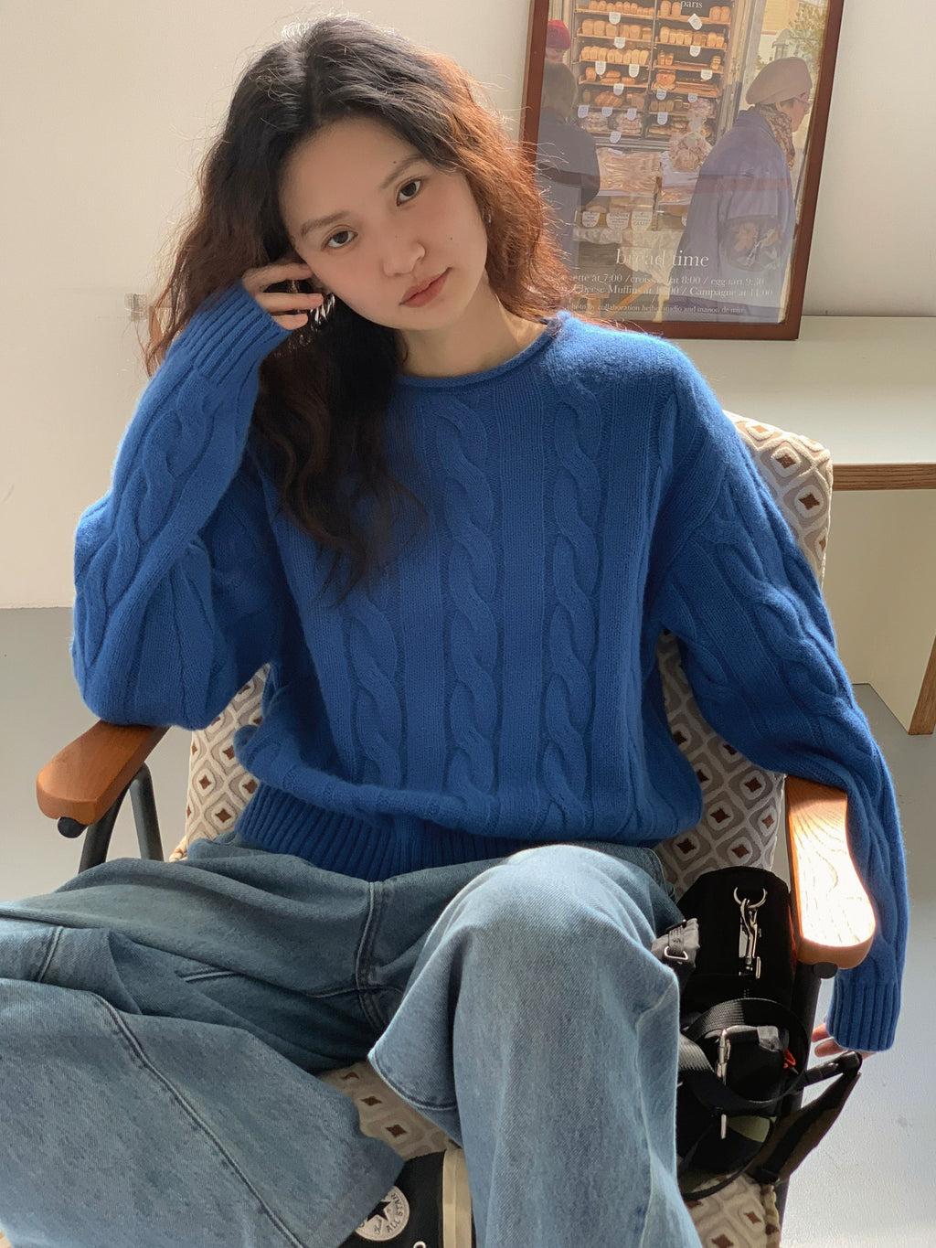 EM Lazy Wind Soft Waxy Twist Sweater
