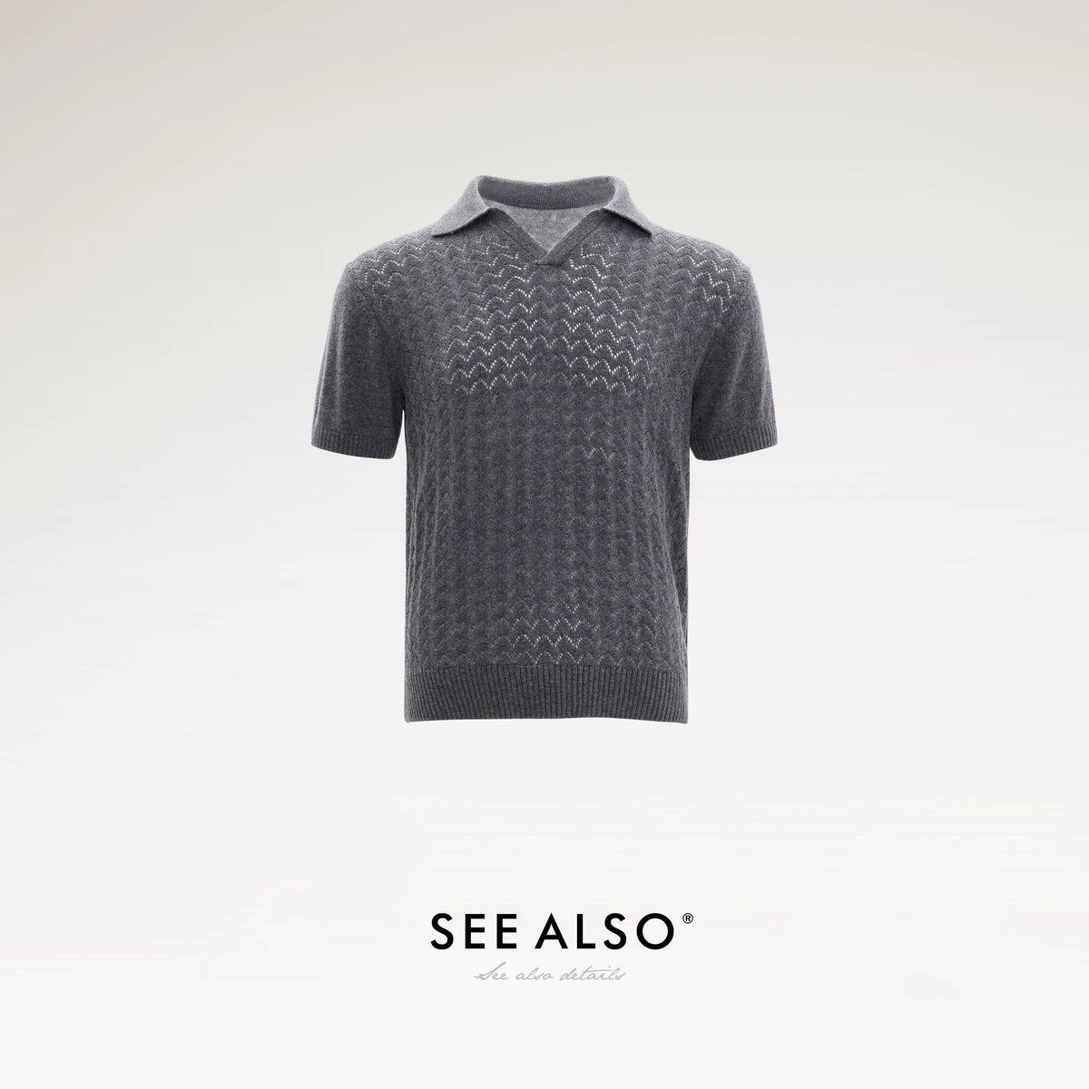 SEE ALSO Seagull Collar 260g Breathable Loose Knit Tee