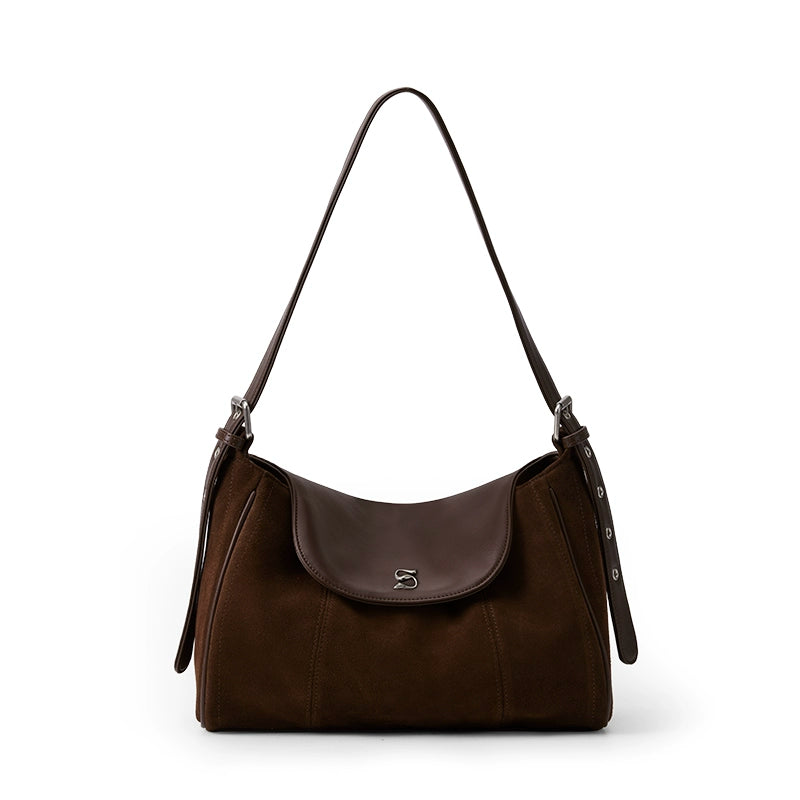 SmoSmos Underarm Cowhide Crossbody Shoulder Commuter Bag