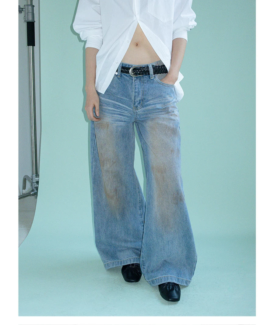 FUNKYFUN Hand-dyed Old Jeans