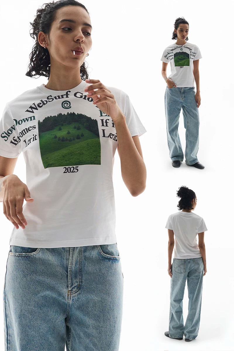 WebSurfGroup Relaxing Cotton Printed Short Sleeves