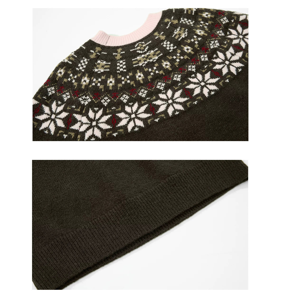 Sameuoo Casual Versatile Jacquard Sweater