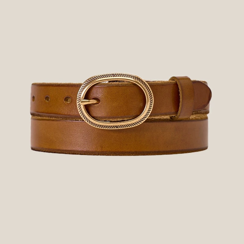 CULTUM Leather Vintage Pin Buckle Belt