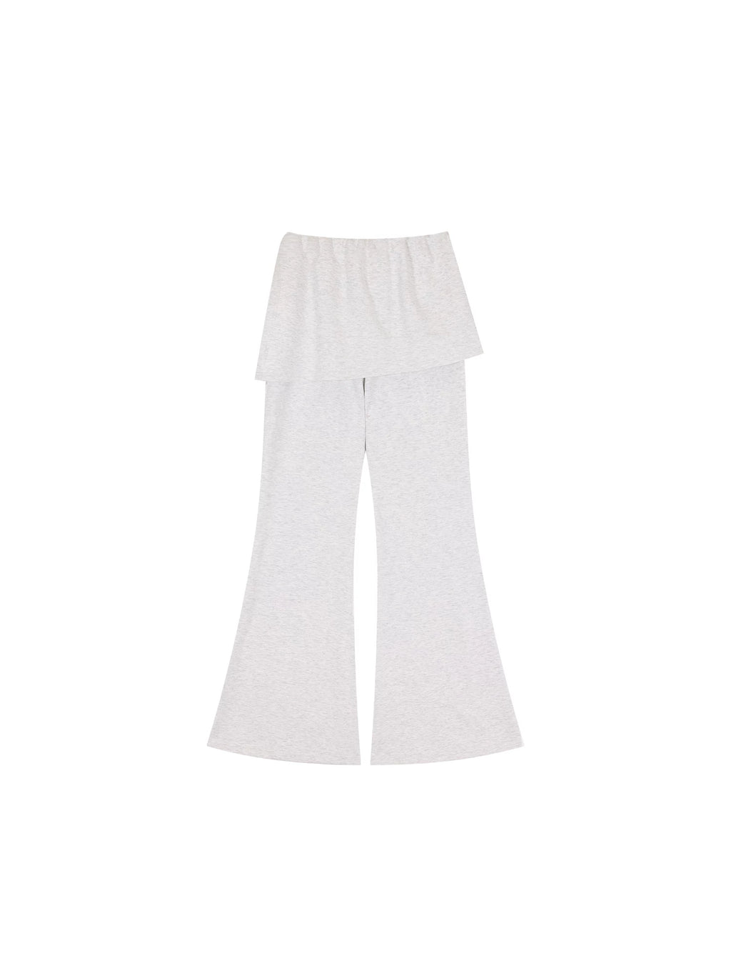Ablueberry Fart Curtain Fake Two-piece Micro-pull Casual Pants