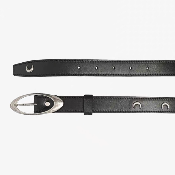 HANQIAORJI Vintage Moon Metal Buckle Belt