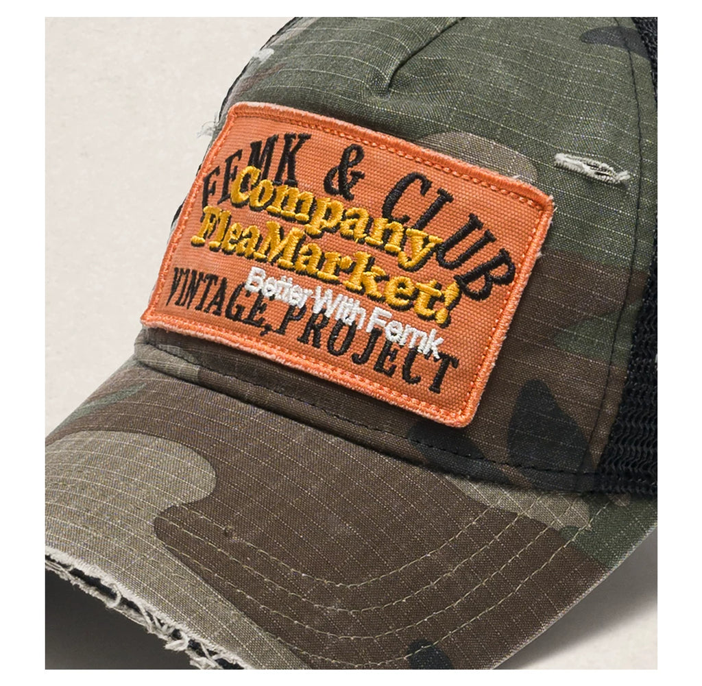 Fleamarket Vintage Alphabet Embroidered Baseball Cap