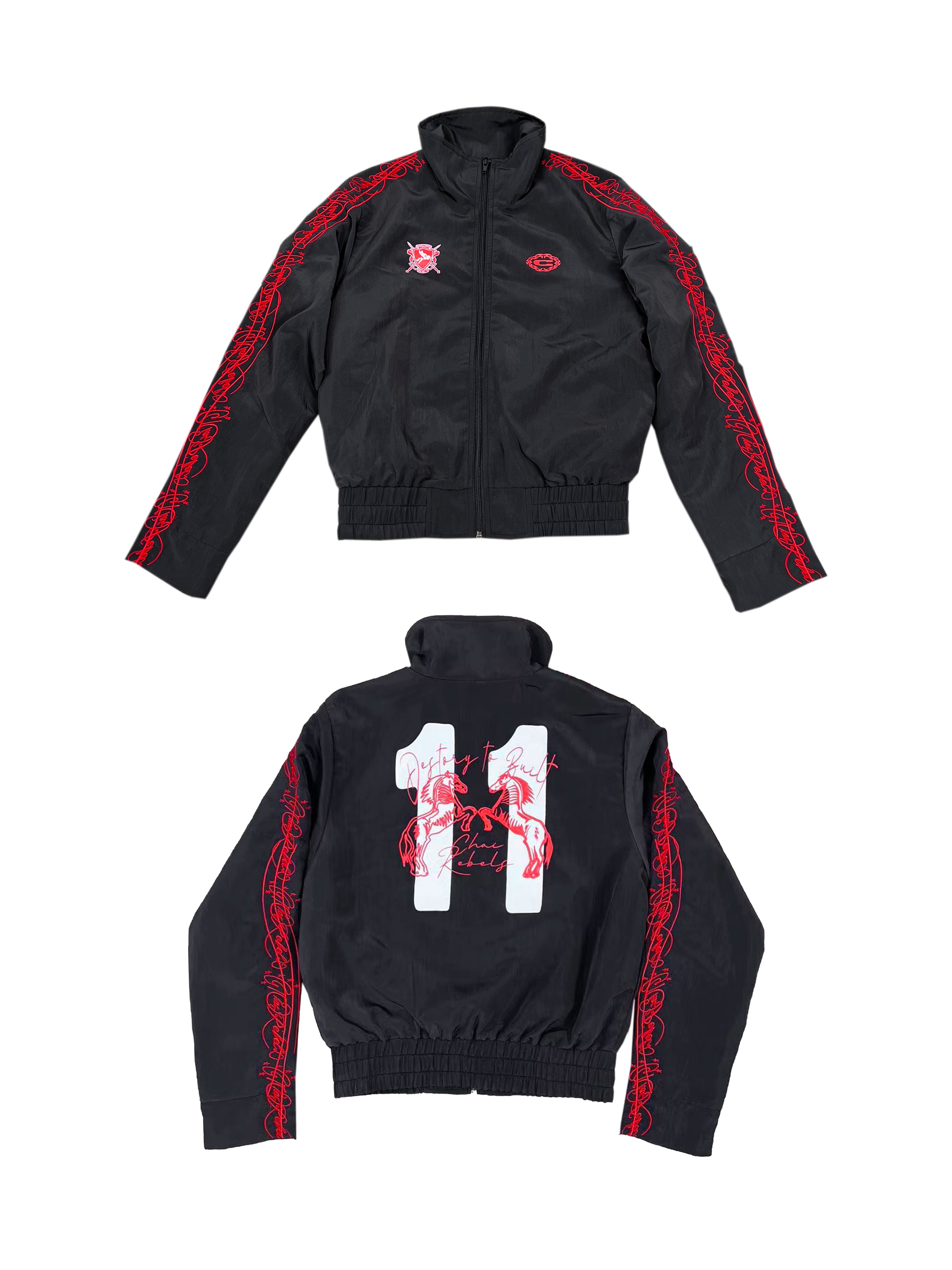 CHAI Pegasus Star Three-dimensional Embroidery Printed Nylon Sports Set