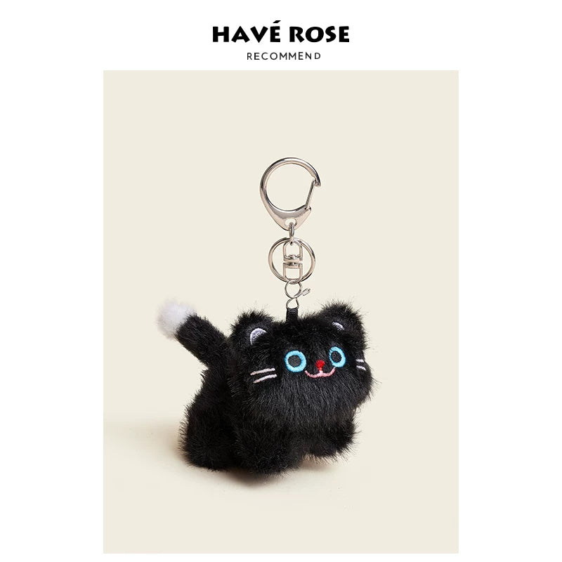HAVEROSE Plush Cat Backpack Charm