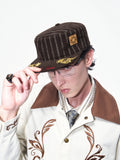 OPENFLY Corduroy Embroidered Striped Flat-Brim Baseball Cap