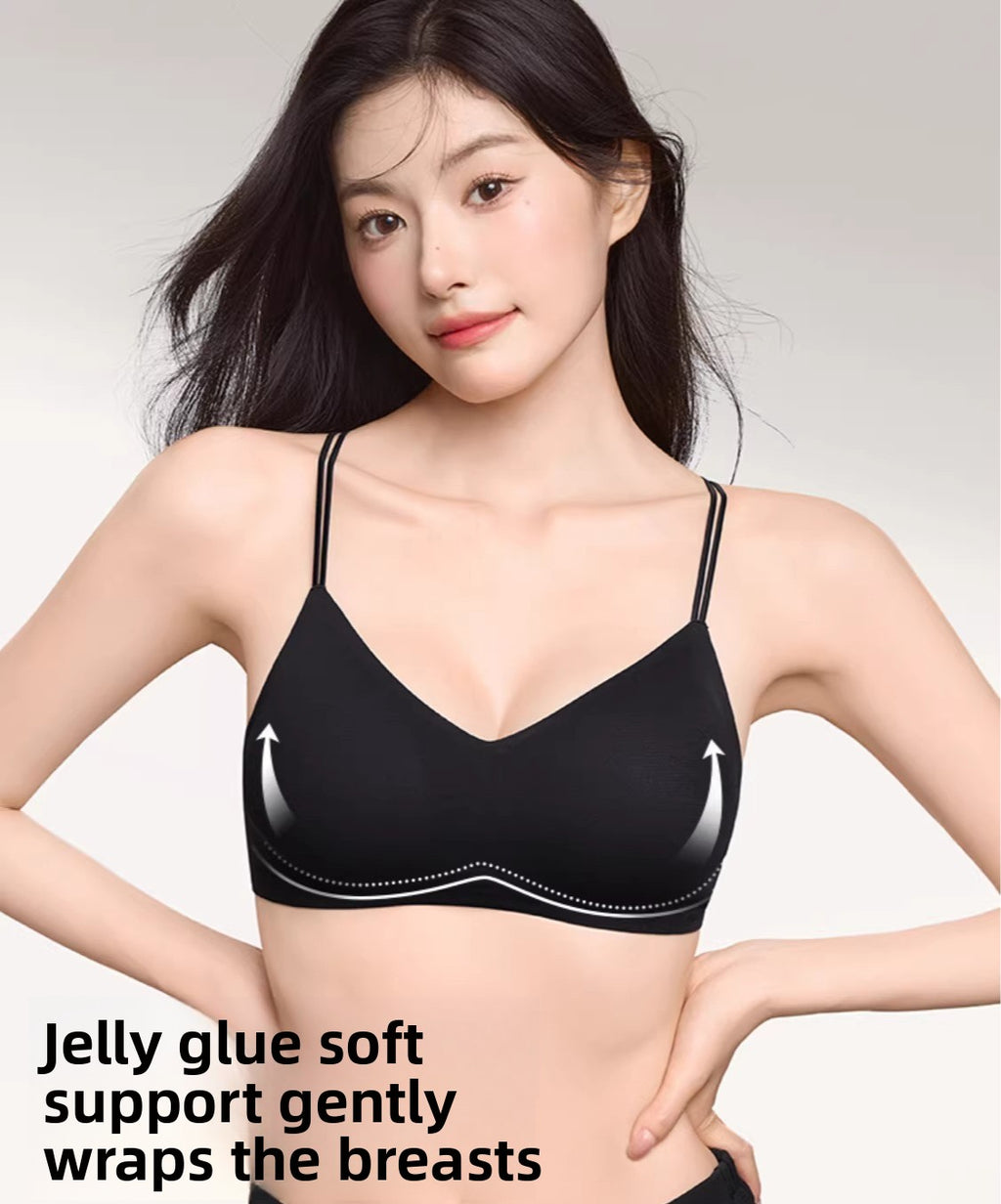 Secret World Thin Shoulder Strap Gather Bra