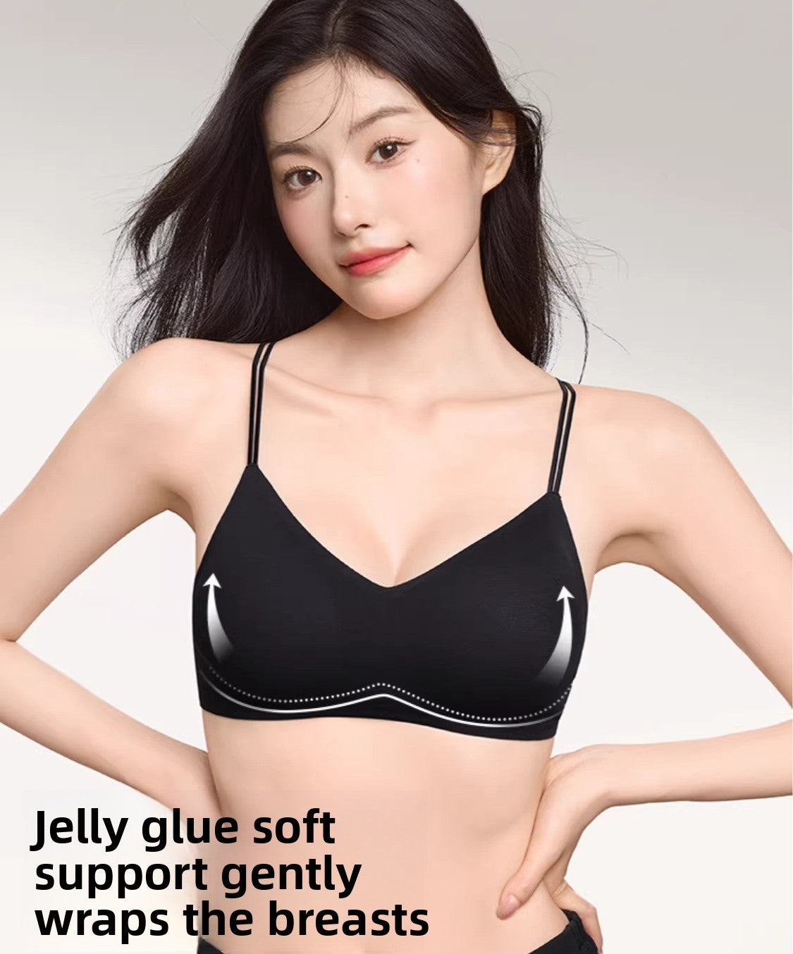 Secret World Thin Shoulder Strap Gather Bra