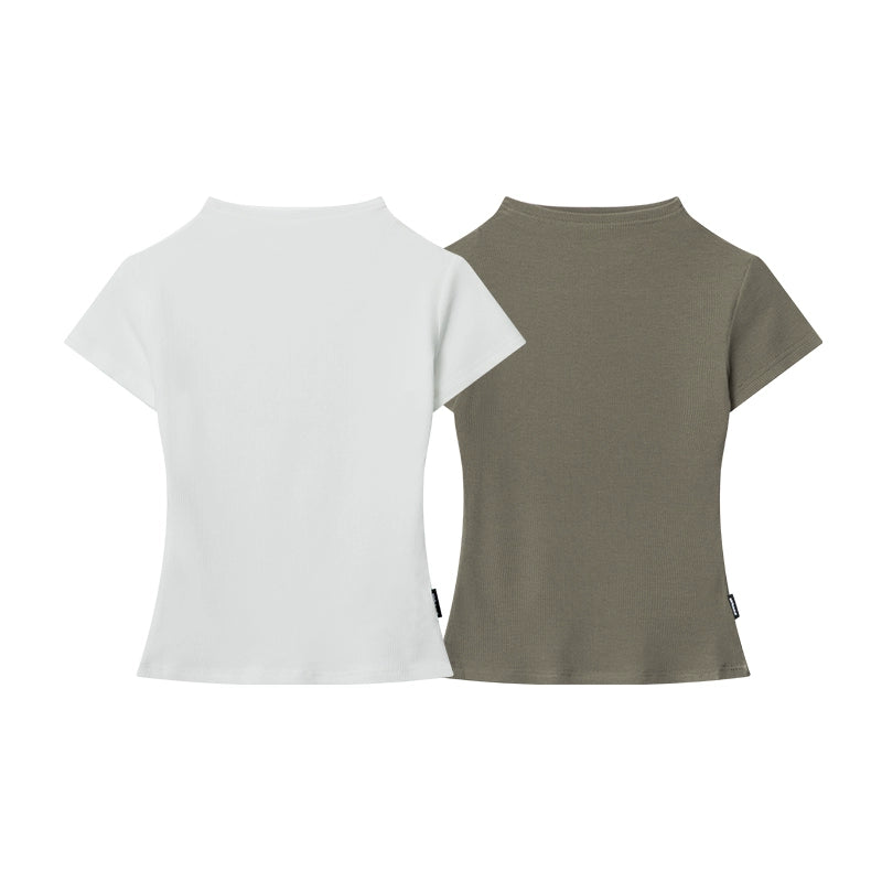 AIRHOOD Front Shoulder Slim Tee