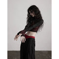 INDULGE Gradual Change Net Lace Short Long Sleeve