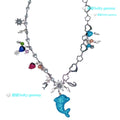 Salty gummy Handmade Dolphin Paradise Pendant Necklace