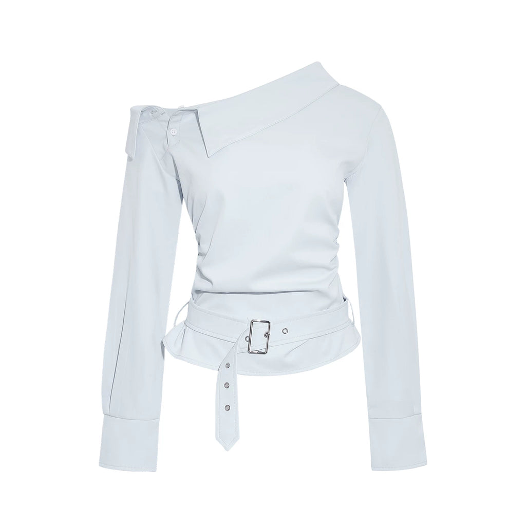 Wildberry Slash-Neck Breathable Fitted Long-Sleeve Tee