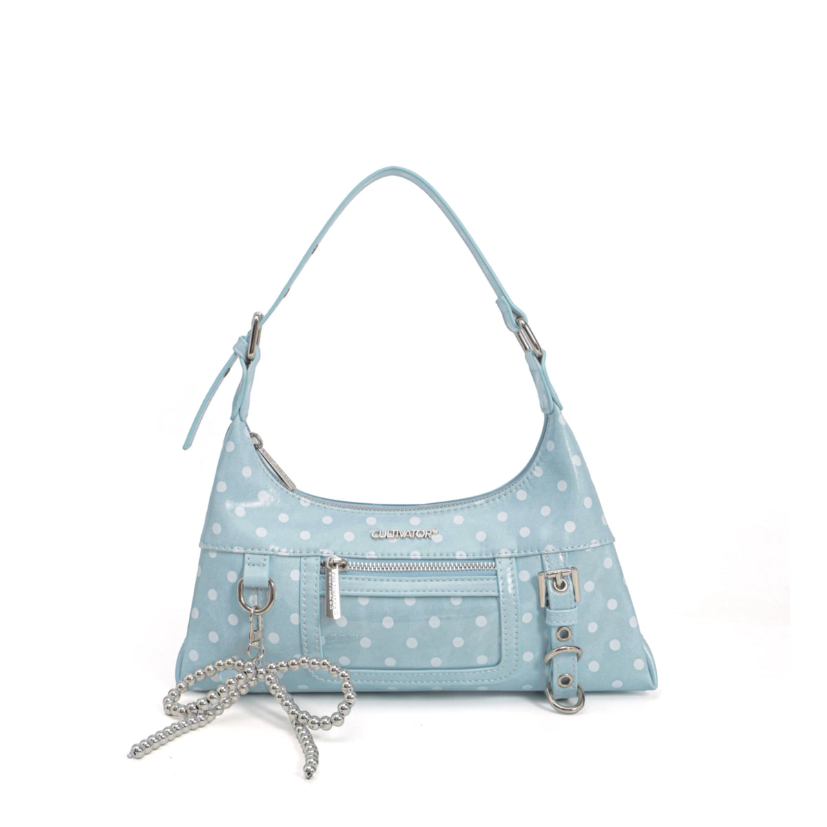 CULTIVATOR Vintage Waxed Canvas Polka Dot Crossbody Bag