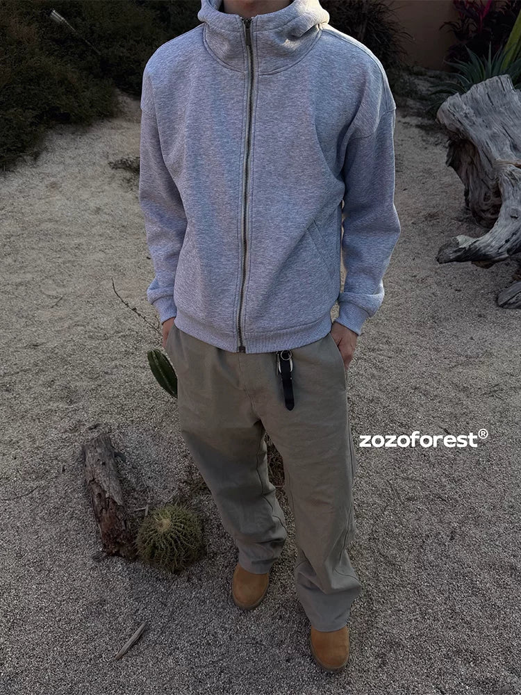 ZOZOFOREST Fleece Urban Casual Hooded Sweater
