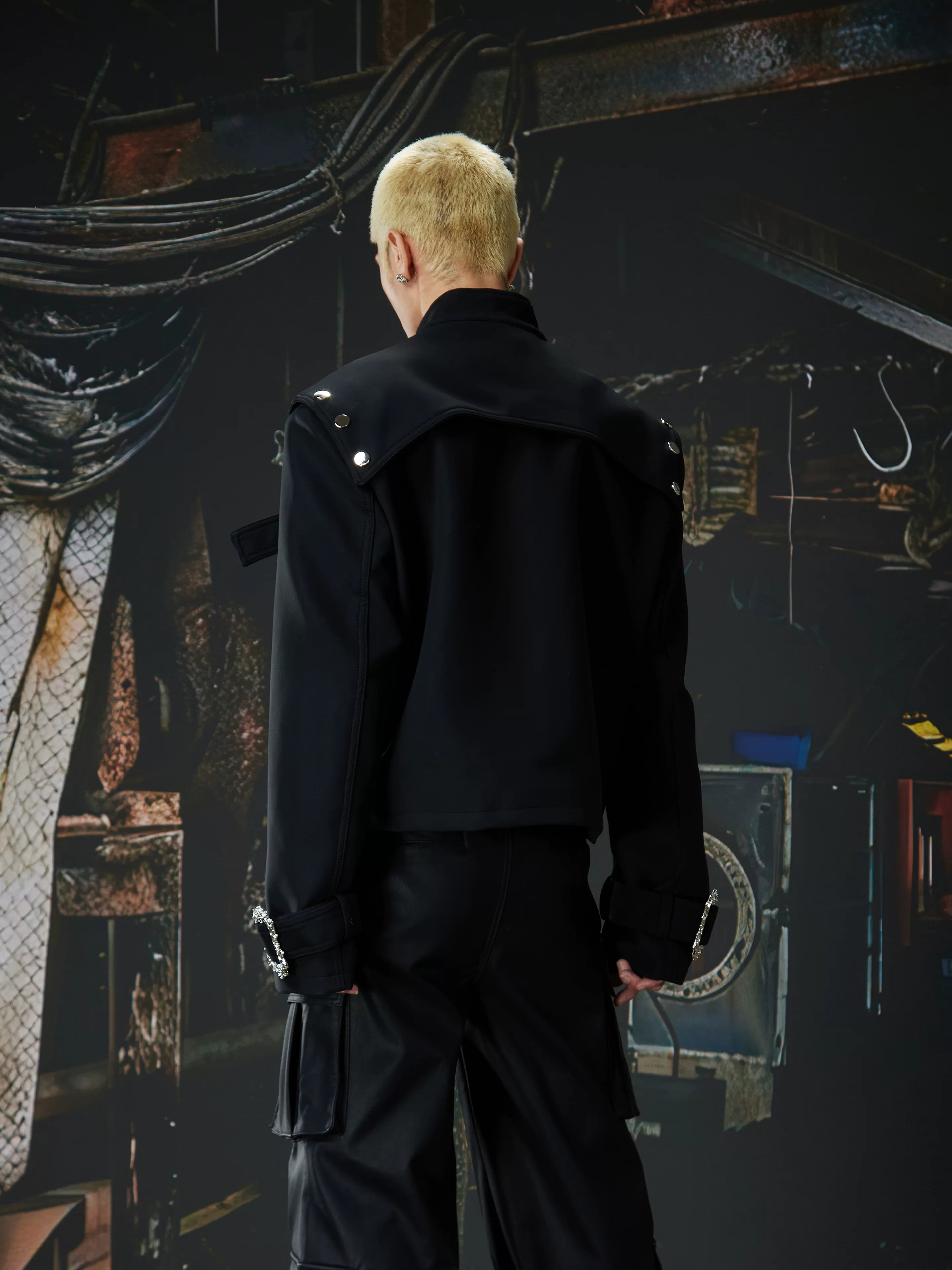 NUndeFineD Premium Sense Diablo Niche Short Leather Jacket